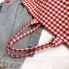 Women Plaid Large Capacity Tote Bag Fashion Shoulder Bag Handbag Shopper Storage Bag