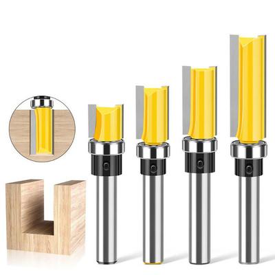 Фреза 8мм хвостовик шаблонная кромочная петлевая долбежная фреза прямая концевая фреза заподлицо шпунтовая деревообрабатывающие инструменты