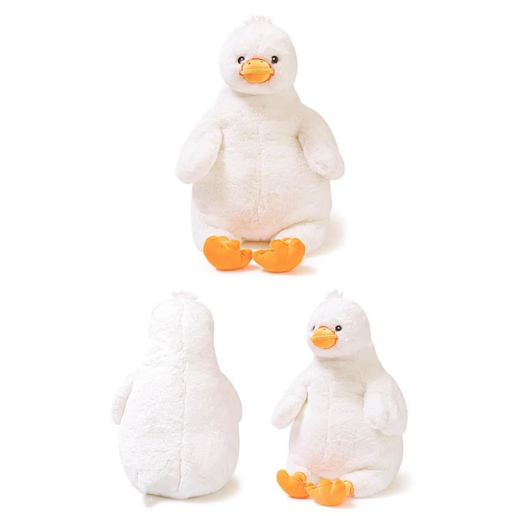 Мягкая подушка для тела в виде утки, большая сонная успокаивающая жевательная фигурка, разные предметы, милый сшитый шарф, пушистый моти, белый