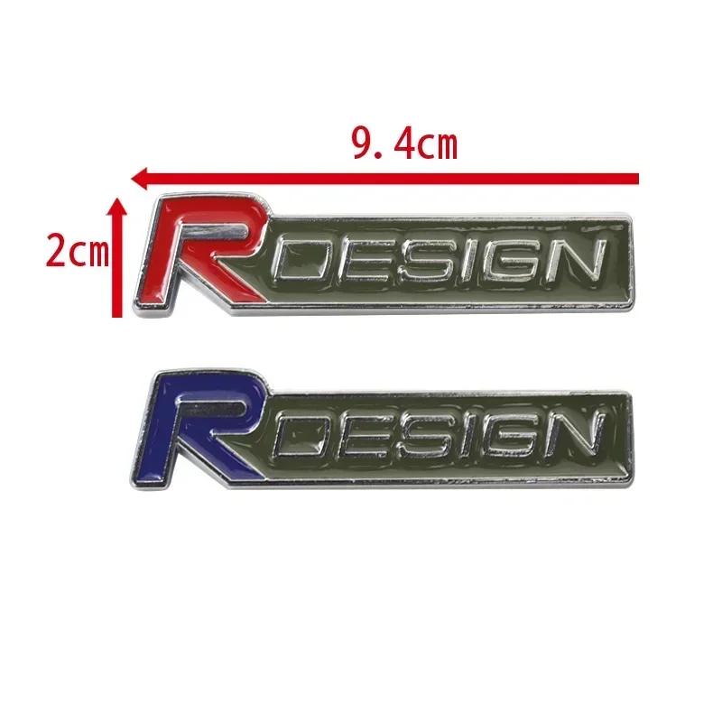 3d Metal R Design Logo for Car Rear Bumper Adhesive Badge for Volvo Rdesign XC90 S60 XC60 V70 S80 S40 V50 V40 V60 C30