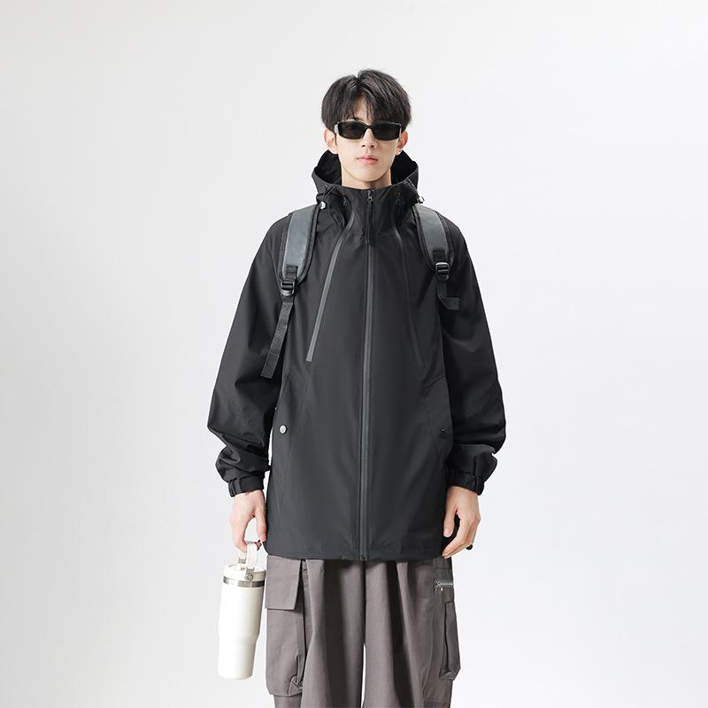 Outdoor Contrast Color Jackets for Men Women In Spring and Autumn Mountaineering Clothing Couple Jackets