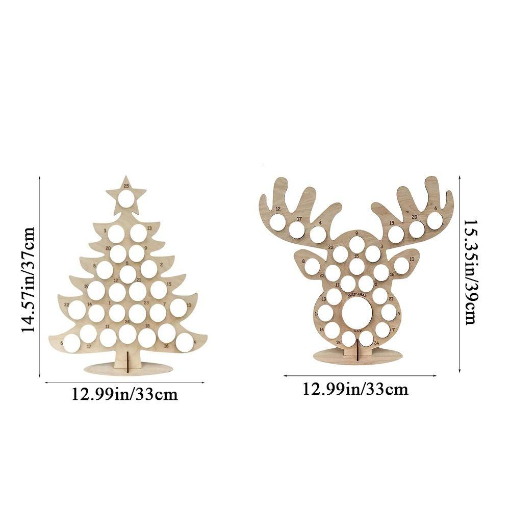 Countdown Christmas Elk Chocolate Stand Xmas Tree/Elk Shaped Chocolate Candies Display Rack Party