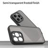 For iPhone 15 Pro Case Drop Proof Airbags Frosted Translucent PC+TPU Phone Back Cover