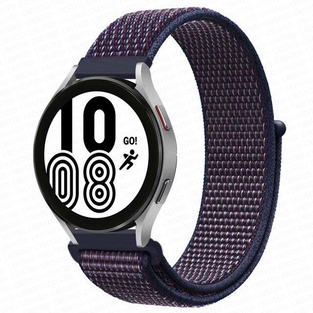 Band For Samsung Galaxy Watch 4 3 Classic 5 Pro Active 2/Gear S3 Nylon Loop Correa Bracelet Huawei Watch GT 2 3 Strap 22mm 20mm