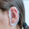 Disposable Hairdressing Earmuffs Salon Clear Ear Cover Ear Protection Hair Dye Protect Cap Hair Color Styling Tool