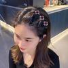 4Pcs Women Hairpin Set Faux Crystal Flower Decor Braided Hair Clips Various Braided Hairstyles Hair Accessories