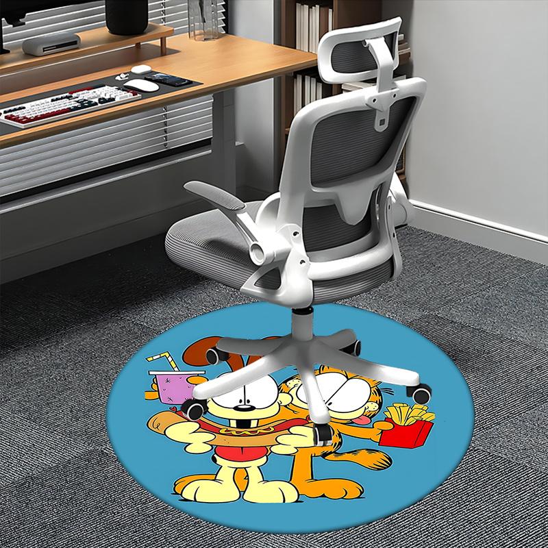 Коврик-подкладка под стул Garfield и Odie, Круглый ковер - Домашний декор, Коврик для дивана