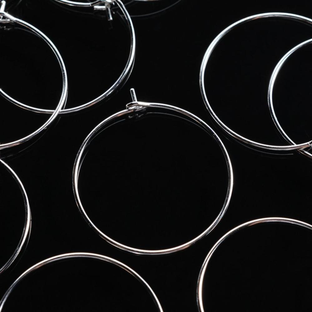 bottle Labeling Wire Hoops for Party,Bar Glass Tags Earring Hoop Material Glass Charm Wine Rings