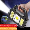 USB Rechargeable Flashlight Waterproof 6 Gear COB/LED Torch Light Portable Powerful Lantern Solar Light For Home Camping Hiking