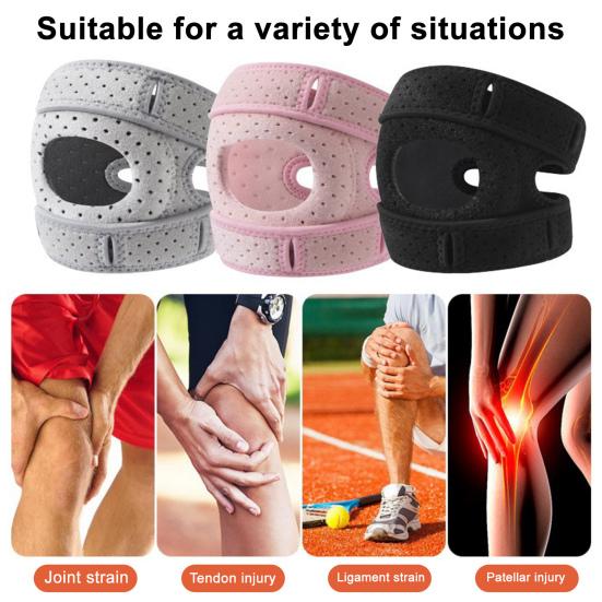 Knee Brace for Pain Relief Dual Patellar Tendon Support Strap for Meniscus Tear Arthritis MCL ACL Schlatter Adjustable Nylon