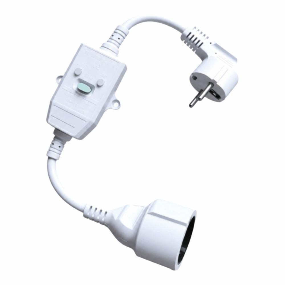 16A 10mA Safety RCD Plug PRCD Electric Water Heater Plug Leakage Protection Plug Bathroom Use