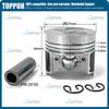 New D722 Piston Kit STD 67mm or oversize +0.5 Piston with Ring For Kubota D722 16853-21050 16851-21114 16851-21982