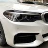Для BMW 5 серии G30 525i 530i 2017-2026 Автомобильные накладки на передние фары, Накладки на фары, Накладки на фары, Глянцевый черный, Под карбон