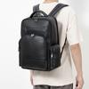 Business Backpack Top Layer Cowhide Computer Bag Large Capacity Genuine Leather Men's Backpack