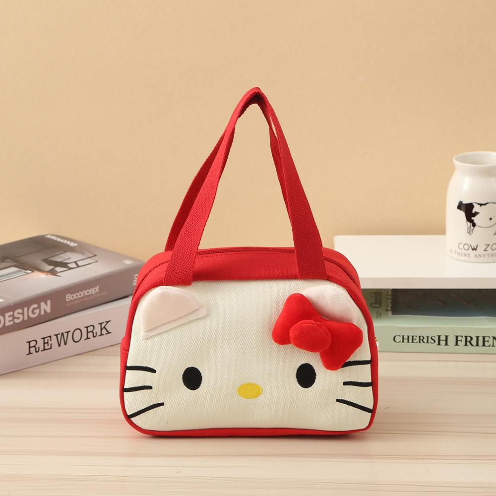 Plush Storage Bag Cartoon Portable Shoulder Bag Girl Cute Makeup Bag Large Capacity Storage Bag Birthday Gift