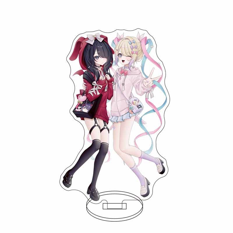 NEEDY GIRL OVERDOSE Акриловая Настольная Фигурка-Подставка Kawaii Игровой Узор 12см Украшение Модель Хранение Рабочий Стол Якорь Подарок