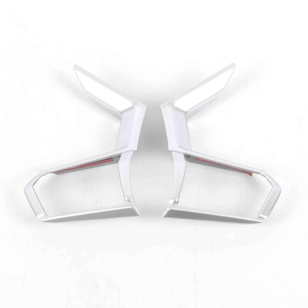 For Mitsubishi Outlander 2024 ABS Carbon Fiber Steering Wheel Button Frame Panel Trim Moulding Car Styling Accessories
