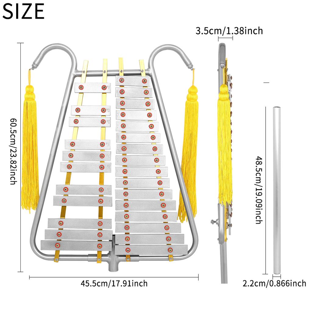 Percussion Instruments Marching Glockenspiel Lyra Bell Marching Glockenspiel 29 Notes Lyre Marching Bell Qin Instrument