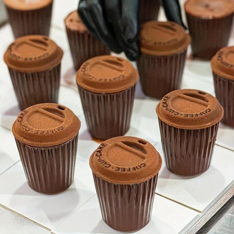 Bake Ware Set Striped Coffee Cup Design Silicone Cake Mold Chocolate Dessert Baking Tools Kitchen Supplies