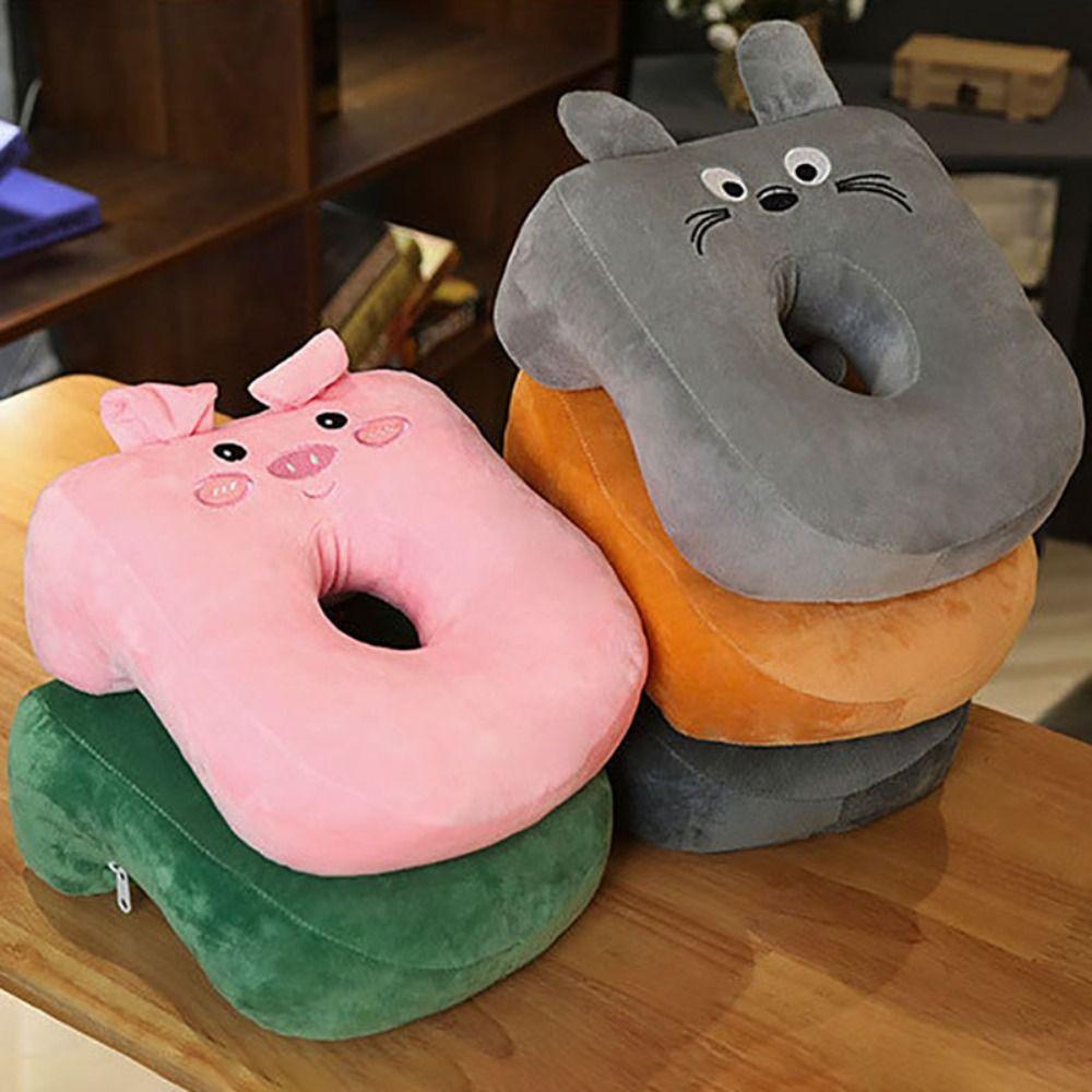 Animal Pattern Desk Rest Pillow Cartoon Neck Support Nap Accessories Plush Nap Pillow Students