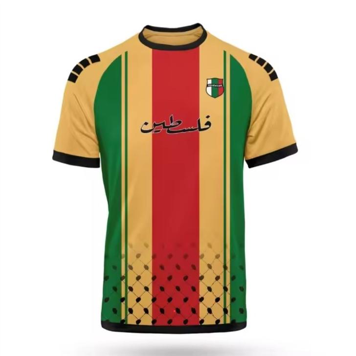 Мужская футболка-джерси с флагом Палестины, дышащая, 3D-печать