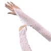 1 Pair Breathable Fingerless Gloves Hook Middle Finger Sunscreen Arm Sleeves Mesh Gloves  Women