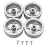 4Pcs RC Car Wheel Rim Aluminum Alloy Sturdy Structure Stylish Look Wheels Hub Rim for MN82 RC Car