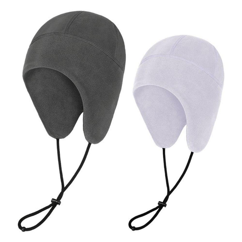 Bonnet Style Winter Fleece Caps Warm Earflap Protection Warm Bicycle Headwear Cycling Headwear Beanie Cap Outdoor Sports