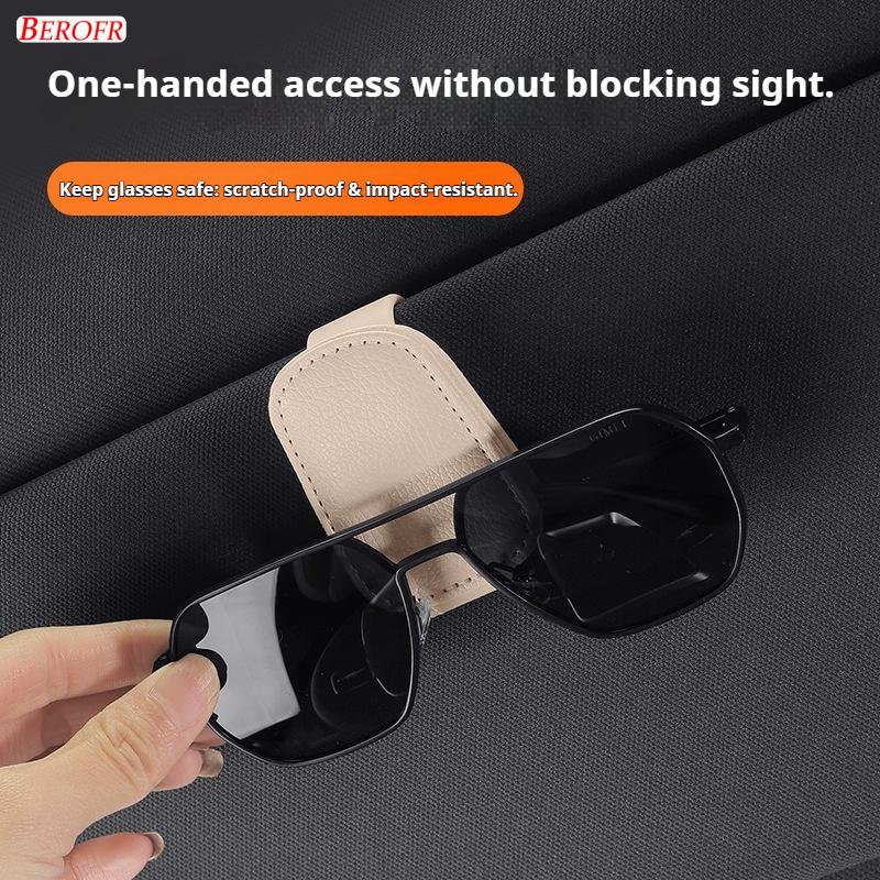 1PC Car Sun Visor Glasses Clips Interior Eyeglasses Storage Holder Compact Storage For HONDA CRV Accord Civic Fit Odyssey
