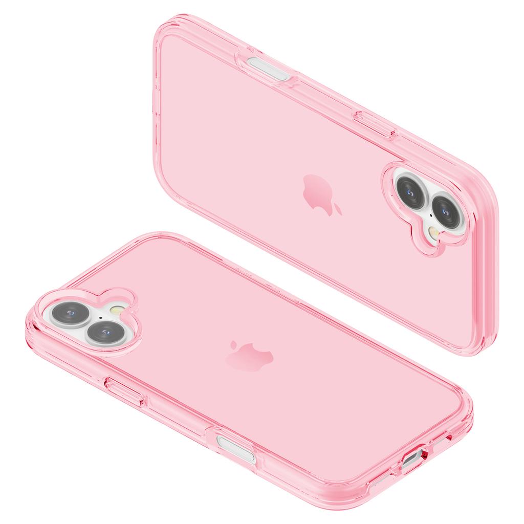 Чехол для iPhone 16 PC + TPU Прозрачный чехол для телефона Защита от царапин