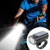 Solar Power Bike Front Lamp USB Rechargeable Cycling Flashlight Waterproof 3 Level Dimmable for Cycling Accessories Night Riding