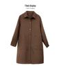 Women's Mid-Length Quilted Trench Coat - 2025 Spring/Autumn Stylish Cotton-Padded Jacket