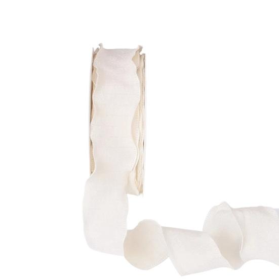 Yousheng 1 рулон 900x2,5 см Лента с оборками DIY Шитье Цветок Свадебные букеты Рождественская подарочная коробка Упаковочная декоративная лента Однотонная полиэстеровая плиссированная