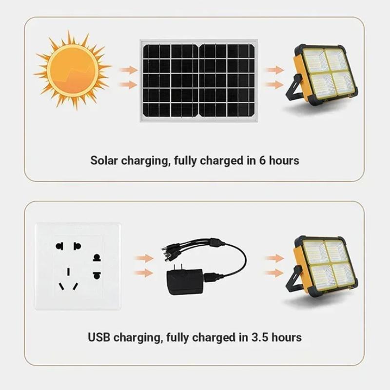 Светодиодный прожектор USB перезаряжаемый прожектор кемпинговый фонарь портативный уличный прожектор мощный фонарь рабочее освещение