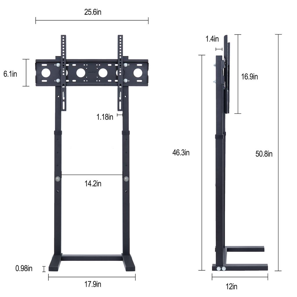 Universal Tall Floor TV Stand for 32 65'' LED LED LCD Flat Screen