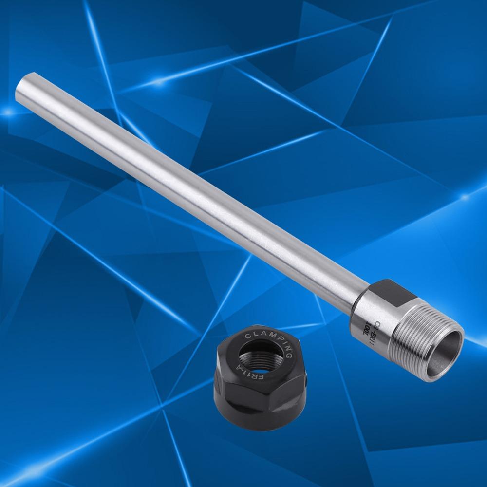 100L Length Collet Chuck Holder Straight Shank Straight Shank Chuck Holde Lathe Processing