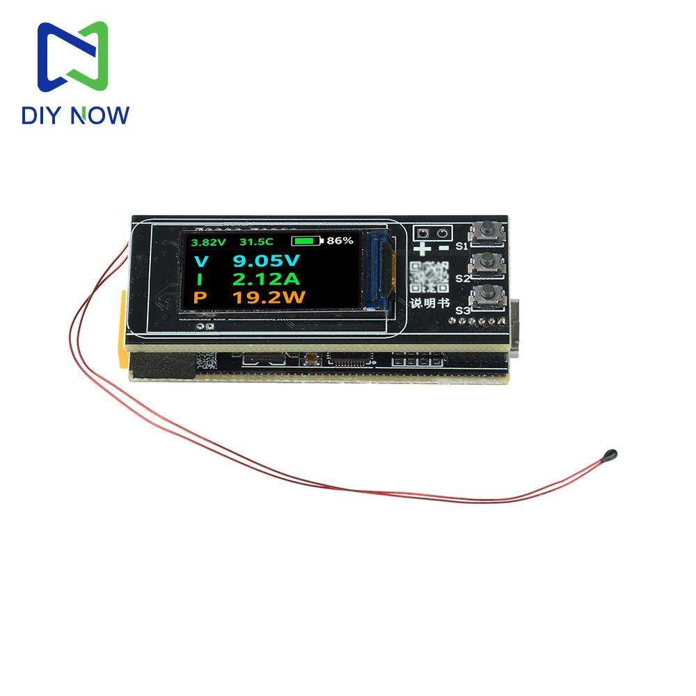 Модуль быстрой зарядки PD 140 Вт 0,96-дюймовый TFT IP2366 Понижающе-повышающий 2-6S Li-ion Плата заряда/разряда Mainboard Power Bank DIY Kit