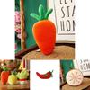 Cuddly Plush Fruits Vegetables Keychain Pendant Dolls Banana Orange Peach Eggplant Carrot