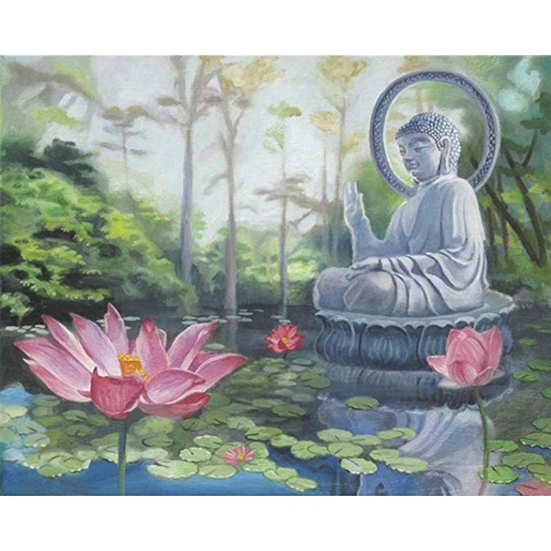 Алмазная живопись буддизм горный хрусталь искусство 5D Diy Алмазная вышивка религиозные фигуры полная круглая мозаика дома декабрь