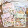 Kawaii 3D Cartoon Miniature Scene Fun Simulation Store Management Style Stickers DIY Scrapbook Materials Scene Stickers