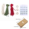 3PCS/Set Christmas Tree DIY Kits Woven Macrame Christmas Tree Set Wall Hangings Decor For Home Wall Hanging Ornament