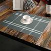 Table Placemat Plaid Print Table Mat Washable Heat Resistant Heat Resistant Placemat