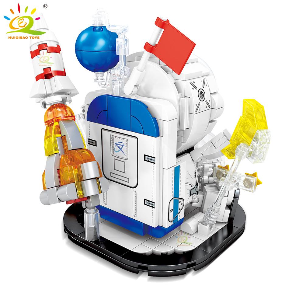 352PCS Space Astronaut Figures Building Blocks City Aerospace Cosmonaut Doll Model Bricks Construction Toy For Children