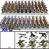 120 шт. Строительные блоки Вторая мировая война Корпус Флот Мини-гуманоидная кукла Подарок на день рождения Игрушка Мультяшный персонаж Пазл Собранные строительные блоки