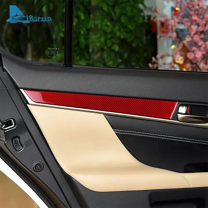 Настоящая мягкая карбоновая наклейка для Lexus GS 2012 2013 2014 2015 2016 2017 2018 LHD RHD Защитная панель двери автомобиля Внутренняя отделка