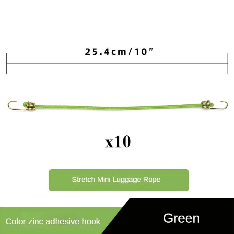 Эластичный банджи-шнур, сверхпрочные ремни для багажа, веревочные крючки, 25-30 см, эластичные галстуки, аксессуары для улицы, палатки