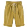Women's Summer Casual Shorts Solid Color Drawstring Shorts