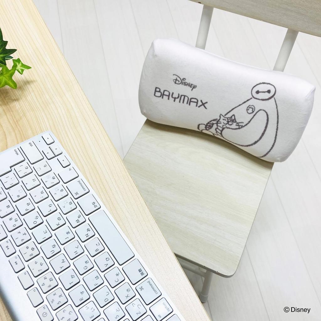 MORIPiLO Morishita подушка с эффектом памяти Disney Baymax 15x31 см, поддержка талии, поддержка спины, мягкая игрушка, пастельный цвет слоновой кости 4621195