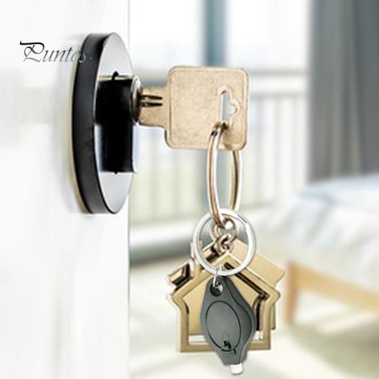 2 шт. мини-светодиодные фонарики с кольцом для ключей, компактные портативные портативные аккумуляторные лампы для кемпинга, яркие крошечные аварийные лампы