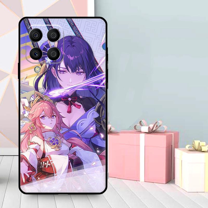 Чехол для игры Baal Genshin Impact для Samsung Galaxy M56 M52 M32 M53 M16 M11 M21 M31 M35 M12 M13 M14 M15 M36 M55 M34 M54